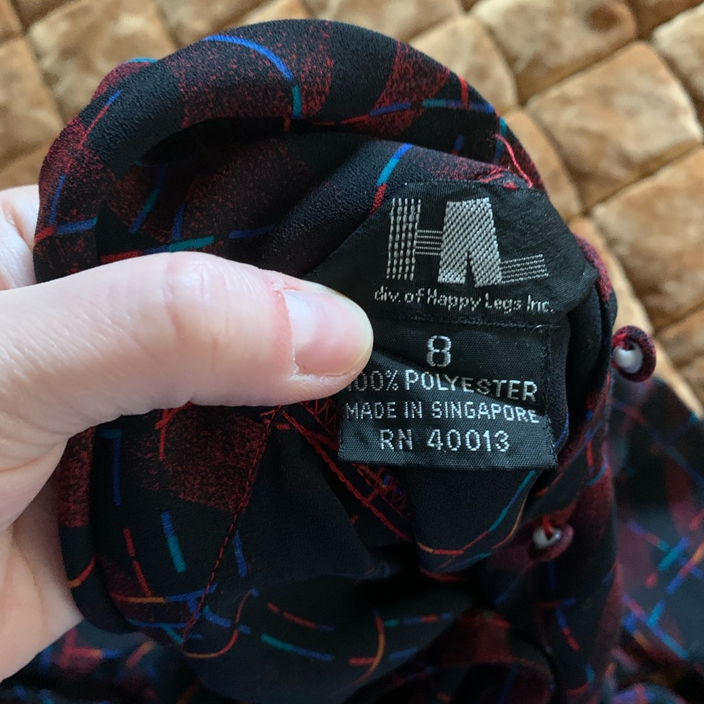 Vintage Polyester Patterned Top - image 5